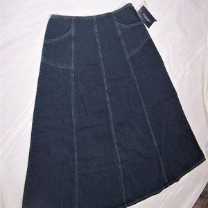 Long Denim Skirt